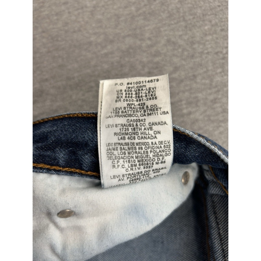 Levi's 517 Jeans Men's 38x32 Bootcut Dark Wash 100% Cotton Denim Pants - Picture 13 of 16